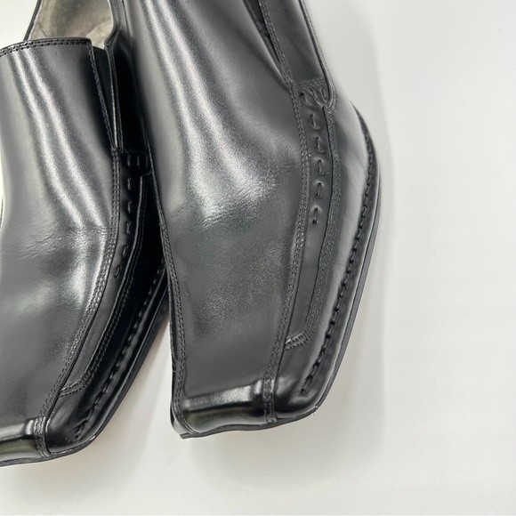 Stacy Adams Men Size 7.5 Templin Black Leather Bike Snip Toe Loafers Dress Shoes main image 11